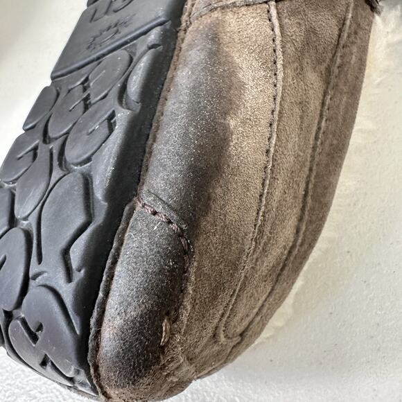 UGG Australia 5775 Ascot Brown Suede Sheepskin Mocs Slippers Shoes Size 11 Dad main image 9